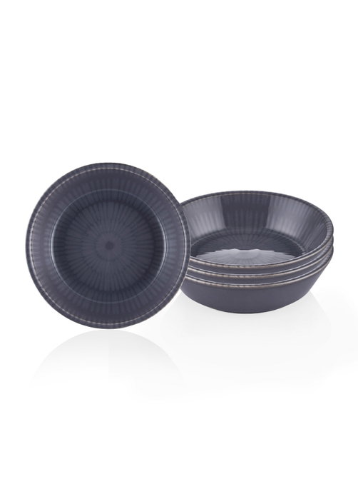 Hermia Set de 4 Cuencos de Aperitivo de Cerámica Gris NON0013 Hermia Set de 4 Cuencos de Aperitivo de Cerámica Gris NON0013